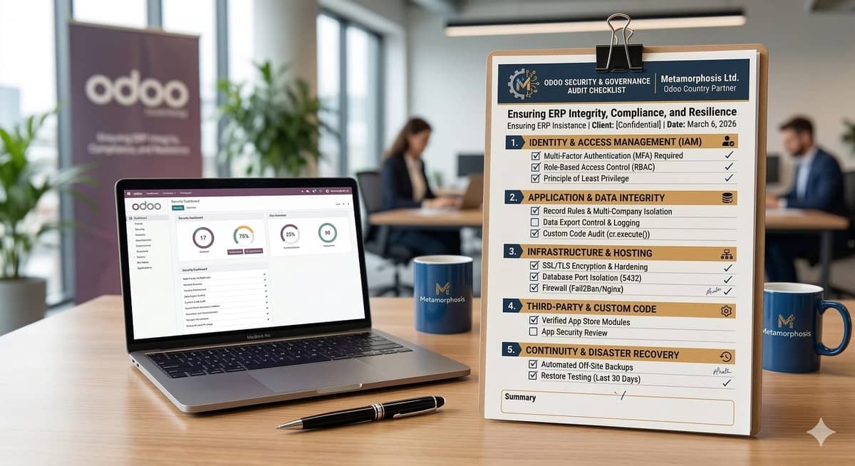Odoo Security & Governance Audit - Download Free Checklist