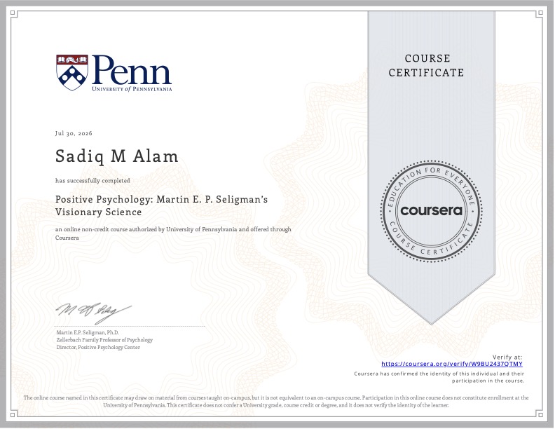 Positive Psychology Visionary Science