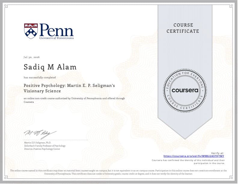 Positive Psychology Visionary Science