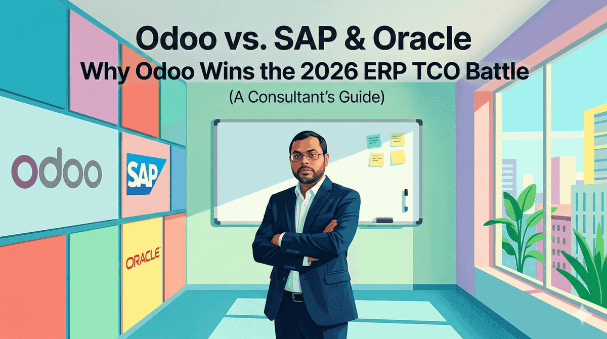 Odoo vs. SAP & Oracle: Why Odoo Wins the 2026 ERP TCO Battle (A Consultant’s Guide)