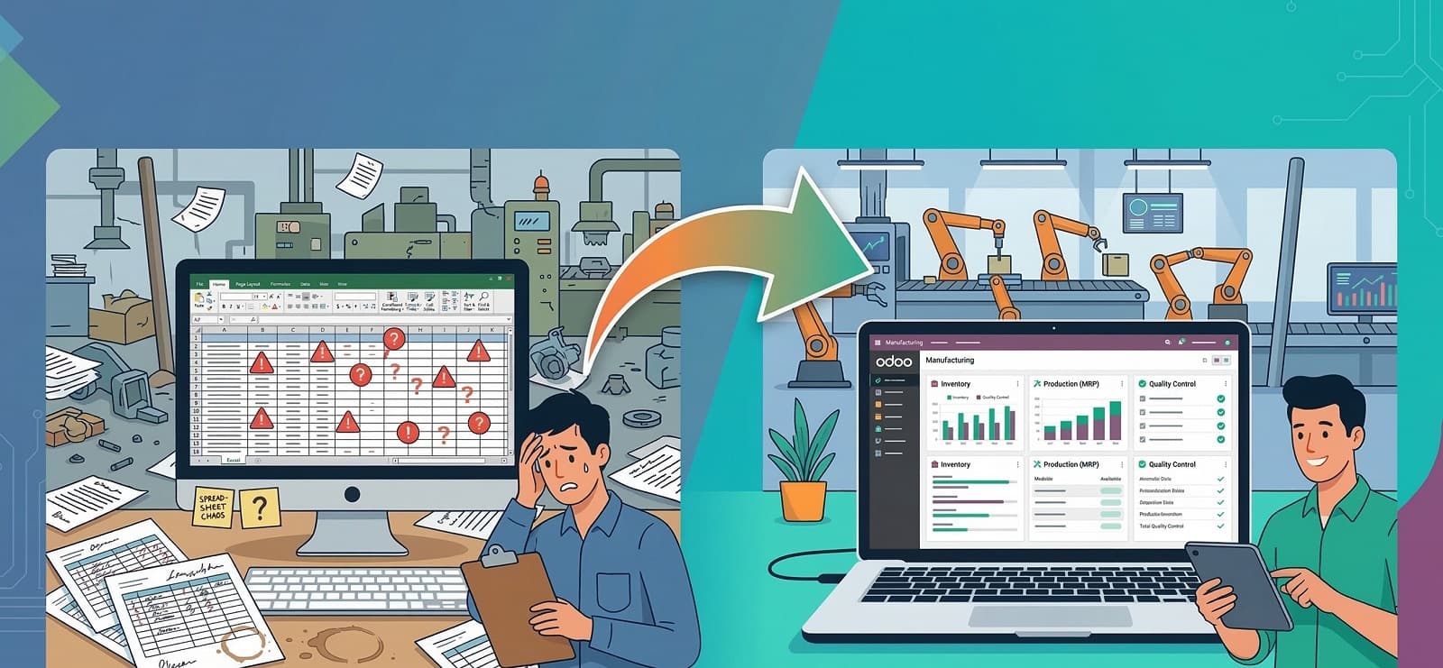From Excel to Odoo: How to Eliminate Data Errors in Manufacturing
