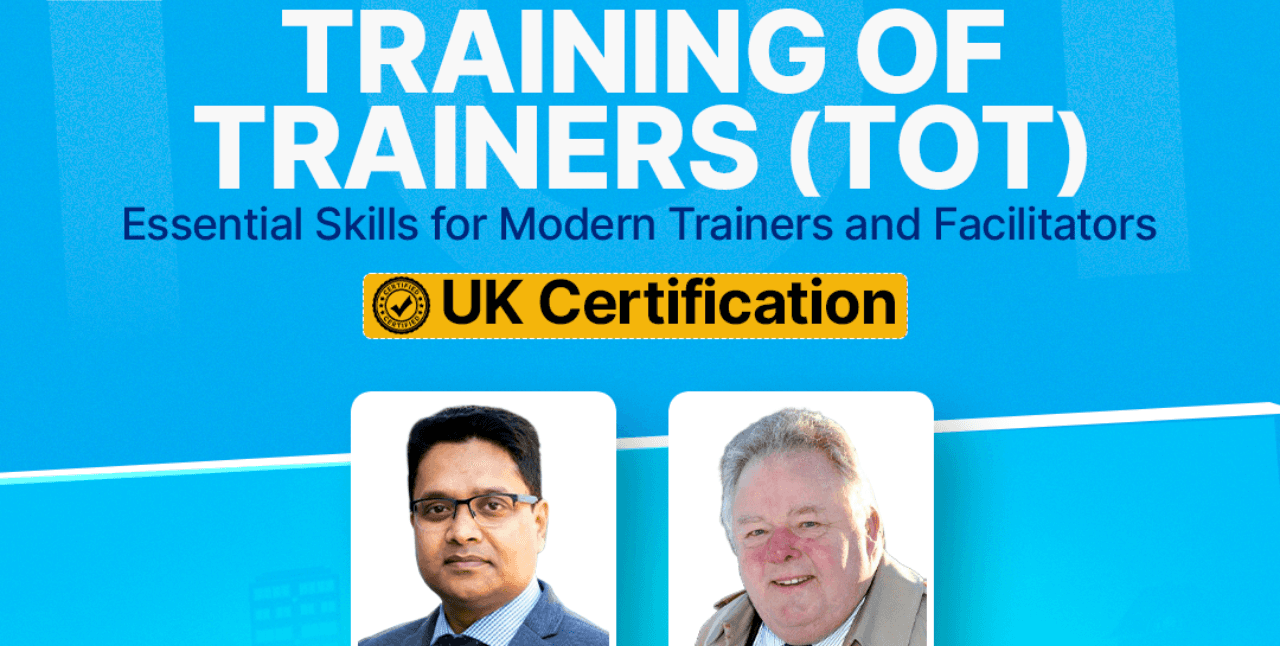 Completion of Certificate of Training for Trainers (ToT) from ABP & Edupro UK